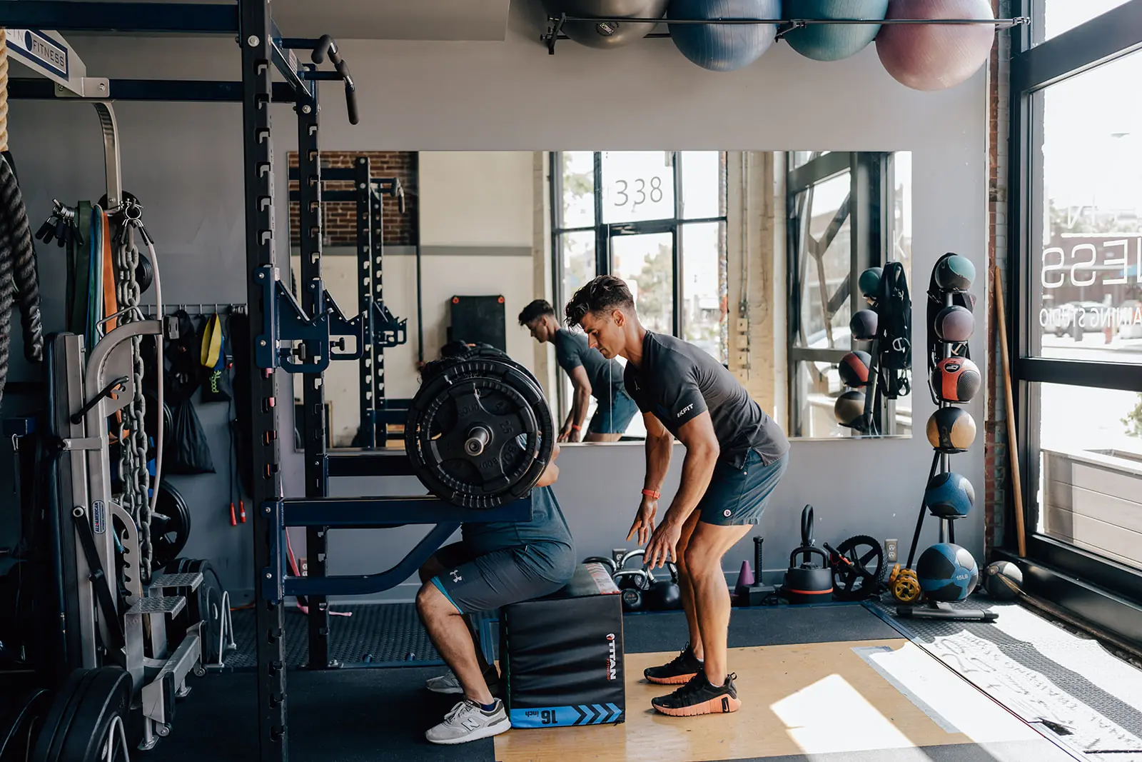Personal training and strength exercises at Klein Fitness